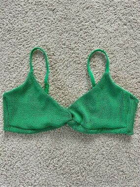 Good‎ American Green Metallic-Trim Bikini Bottom Size 6  (3XL)